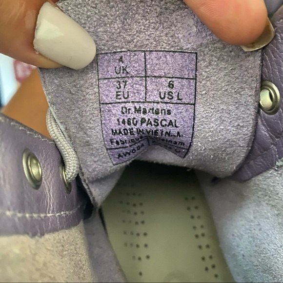 ๐ Dr. Martens 1460 Pascal Virginia Purple Combat Boots ๐ - Picture 16 of 16